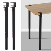 Table Clamp Legs,Adjustable Metal Table Legs,Modern Punch Free Furniture Legs,Telescopic Coffee Table Legs,F-Shape Dining Desk Legs,for DIY Furniture Console (Black)